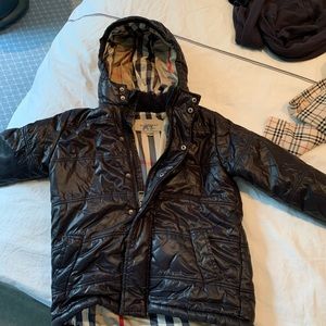 Boys Burberry puffer winter coat